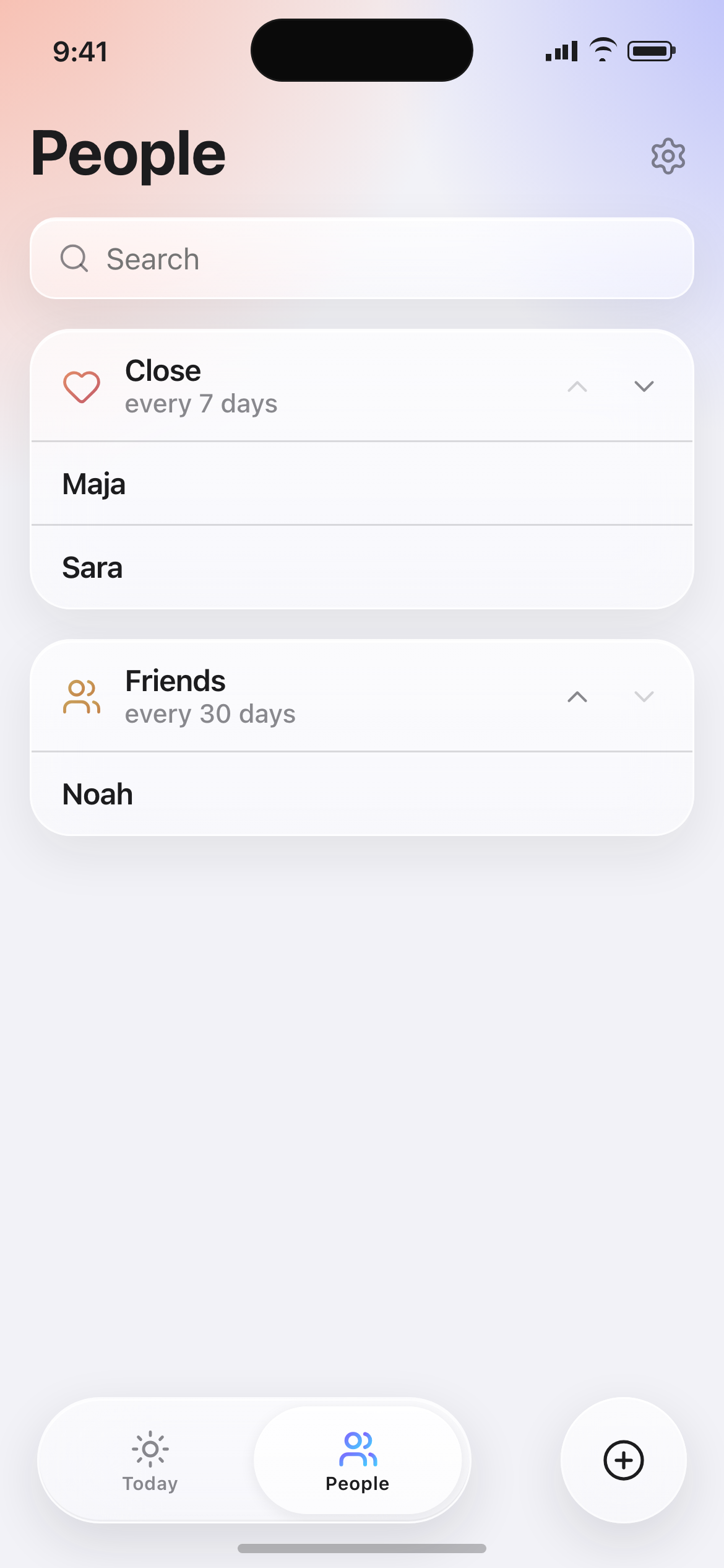 People screen in Symn